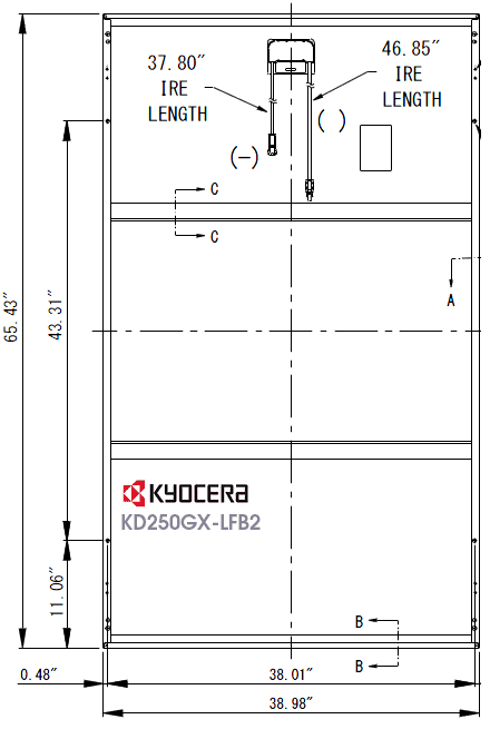 Kyocera KD250GX-LFB2 solar panel