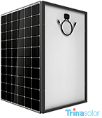 Trina Allmax M Plus solar panels with white backsheet