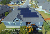Mission Solar Residential Solar Panels on a house