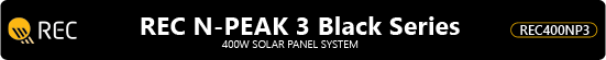 REC N-Peak 3 6.40KW ground mounted solar panel system header