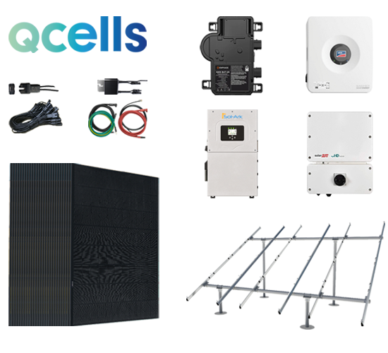13 kW QCells Black 415W Ground Mount Solar System | DIY KIT