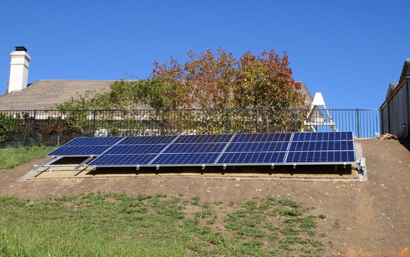 3 KW DIY Ground Mounted Solar System w/ SMA Inverter Rocklin, CA
