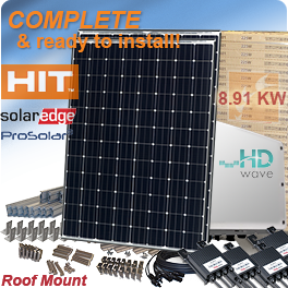 8.91kW Panasonic HIT N330 Home Solar System