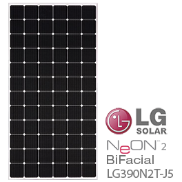 LG NeON 2 BiFacial LG390N2T-J5 72-Cell Solar Panel - [DISCONTINUED]