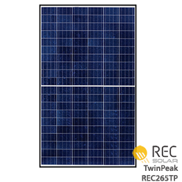 REC TwinPeak REC265TP BLK Solar Panel - 265 Watts Wholesale Price