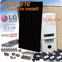 Residential 12.8kW LG NeON 2 Black LG320N1KA5 Solar System [DISCONTINUED]