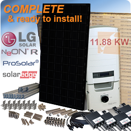 11.88 KW LG NeON R LG360Q1CA5 Solar Panel System [DISCONTINUED]