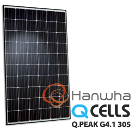 Hanwha Q CELLS Q.PEAK G4.1 305 305W Solar Panel [DISCONTINUED]