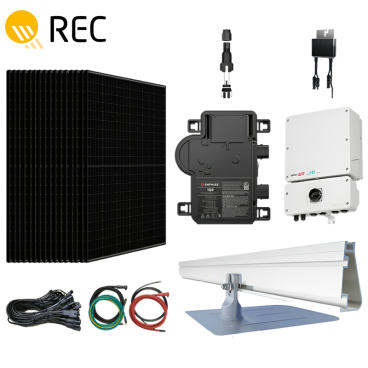 Complete 13.2 KW REC400AA Roof Mounted Solar System