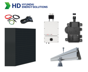 15.66 kW Hyundai HiN-T435NF(BK) Residential System Kit