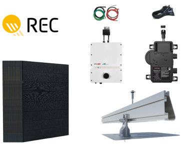9.90 KW REC450AA Pure RX Solar Panel System - 22 Panels