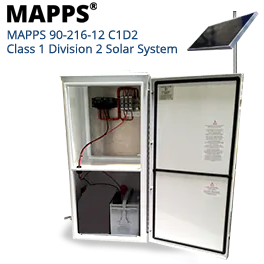 90 Watt 2-Battery 12 Volt Class 1 Division 2 Solar System