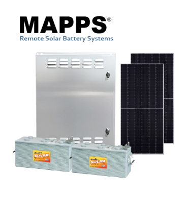 400 Watt 24VDC 265Ahr Off-Grid Enclosure Solar System