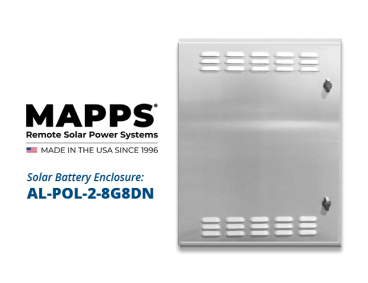 MAPPS AL-POL-2-8G8DN Solar Battery Box Enclosure