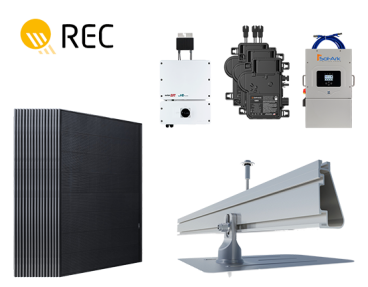 12.88kW REC460AA Alpha Pure RX Roof Mount System Kit