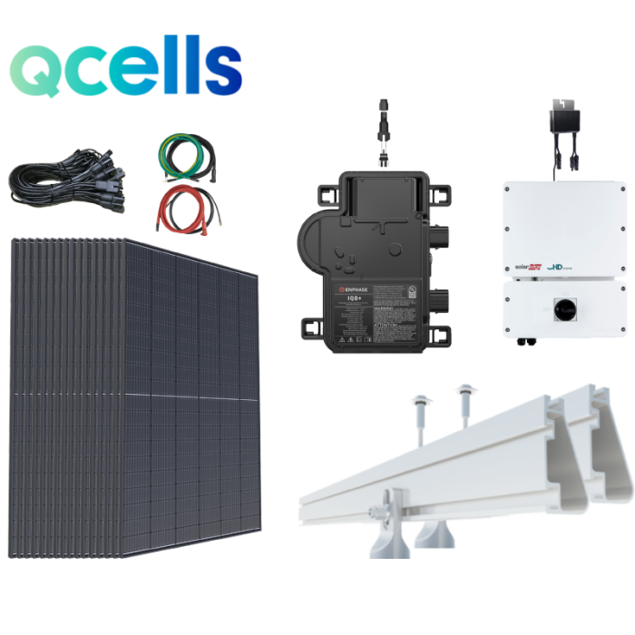 10.53 KW QCELLS 405W Residential Grid Tied Solar System