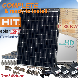 11.88kW Panasonic VBHN330SA17 Solar Panel System
