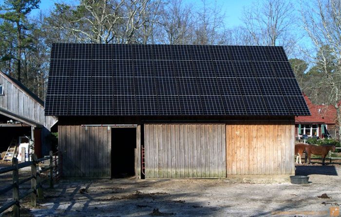 10 KW Sloping Metal Barn Roof DIY Solar System - New Jersey