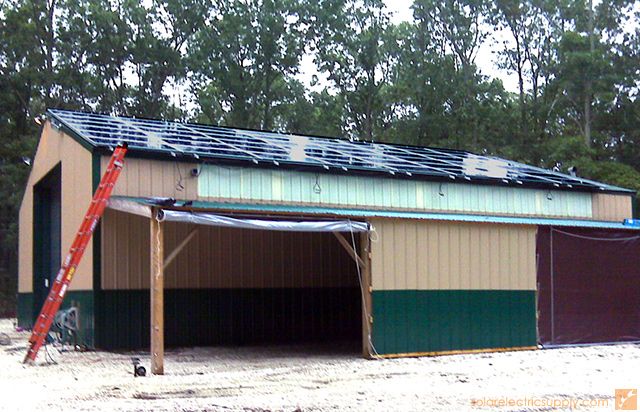 10 KW Sharp Sloped Metal Barn Roof Solar System - New Jersey