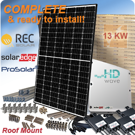13kW REC N-PEAK REC325NP Solar Panel System