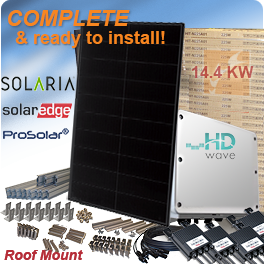 14.4kW Solaria PowerXT 360R-PD Home Solar System