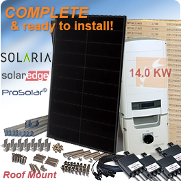 14kW Solaria PowerXT 350R-PD Home Solar System