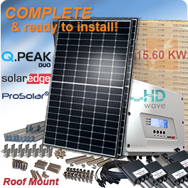 15.6kW Q CELLS Q.PEAK Solar Panel System