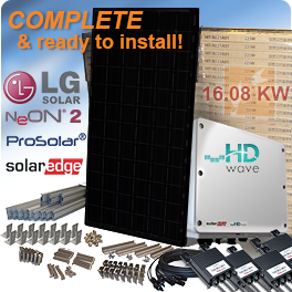 16.08 KW NeON 2 LG335N1K-V5 Wholesale Solar System