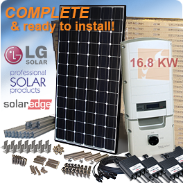 16.8 KW LG NeON R LG350Q1C-A5 Solar Panel System