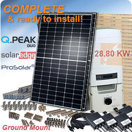 28.80kW Q.PEAK DUO G5 Solar Panel Ground Mounted System