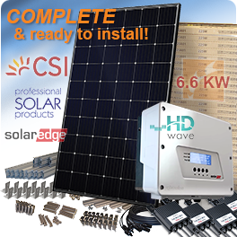 6.6 KW SuperPower CS6K-300MS-T4 Solar Panel System