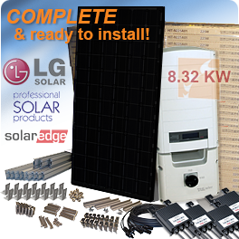 8.32kW LG NeON 2 LG320N1K-A5 Grid-Tie Solar Panel System