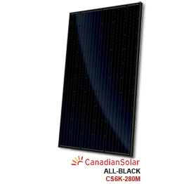 Canadian Solar All-Black CS6K-280M Solar Panel Wholesale