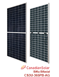 Canadian Solar BiKu CS3U-365PB-AG 365W Bifacial Solar Panel