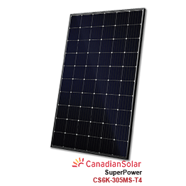 305W Canadian Solar CS6K-305MS-T4 SuperPower PERC Solar Panel