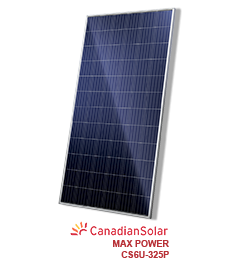 325W Canadian Solar CS6U-325P MaxPower 72-Cell Solar Panel