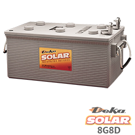 Deka Solar 8G8D Sealed Gel Cell Battery - Low Wholesale Price