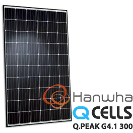 Hanwha Q.PEAK G4.1 300 300W Q CELLS Solar Panel - [DISCONTINUED]