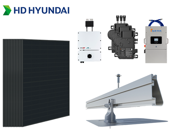 8.4kW HiN-T440NF(BK) Roof Mount System Kit