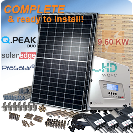 Home 9.6kW Q.PEAK DUO G5 320 Ground Mounted Solar System