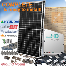 Hyundai HiA-S375HI Ground Mounted Solar Panel Systems