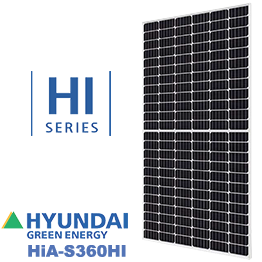 Hyundai HiA-S360HI 360W Solar Panel - Wholesale Price