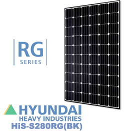 Hyundai HiS-S280RG(BK) 280W Solar Panel