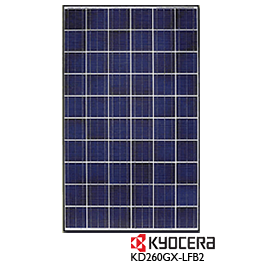 Kyocera KD260GX-LFB2 Solar Panel - Black Frame
