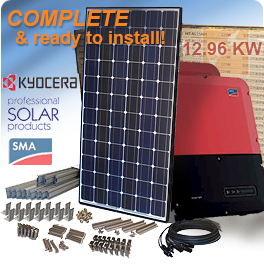12.96 KW Kyocera KU270-6MCA Wholesale Solar System