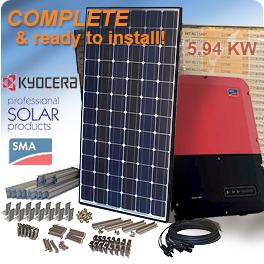 5.94 KW Kyocera KU270-6MCA Residential Solar System