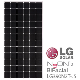 LG NeON 2 BiFacial LG390N2T-J5 72-Cell Solar Panel - Low Price