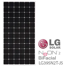 LG NeON 2 BiFacial LG395N2T-J5 72-Cell Solar Panel - [DISCONTINUED]