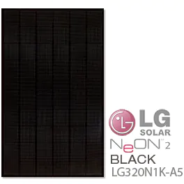 LG LG320N1K-A5 320W NeON 2 Black Solar Panel - [DISCONTINUED]