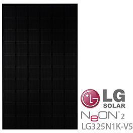 LG NeON 2 LG325N1K-V5 All-Black Solar Panel